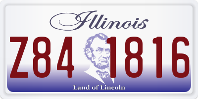 IL license plate Z841816