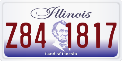 IL license plate Z841817