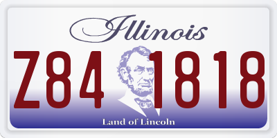 IL license plate Z841818