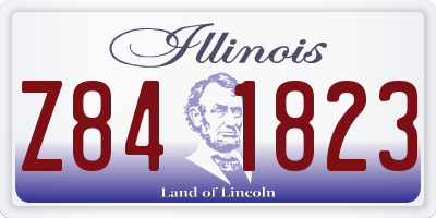 IL license plate Z841823