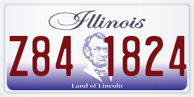 IL license plate Z841824