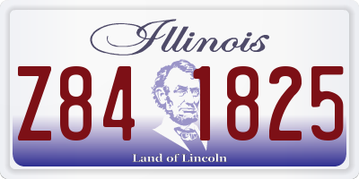 IL license plate Z841825