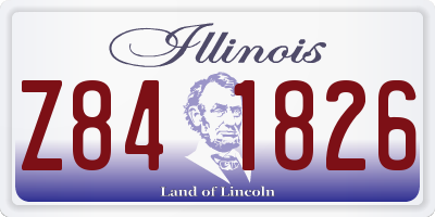 IL license plate Z841826