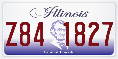 IL license plate Z841827