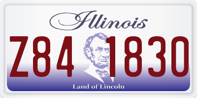 IL license plate Z841830