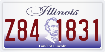 IL license plate Z841831