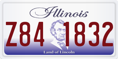 IL license plate Z841832