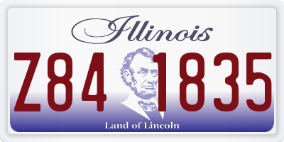 IL license plate Z841835