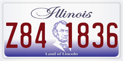 IL license plate Z841836