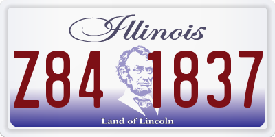 IL license plate Z841837