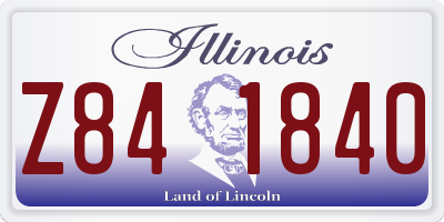 IL license plate Z841840