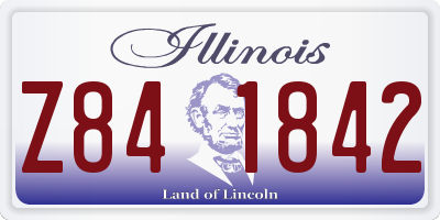 IL license plate Z841842