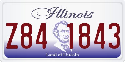 IL license plate Z841843