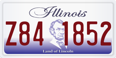 IL license plate Z841852