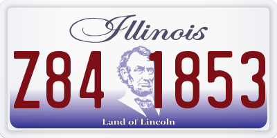IL license plate Z841853