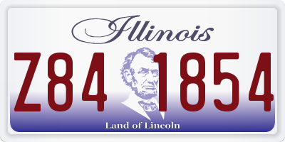 IL license plate Z841854