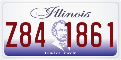 IL license plate Z841861