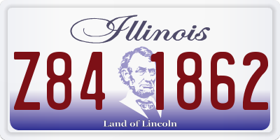IL license plate Z841862