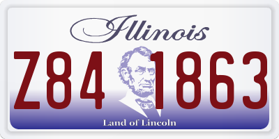 IL license plate Z841863