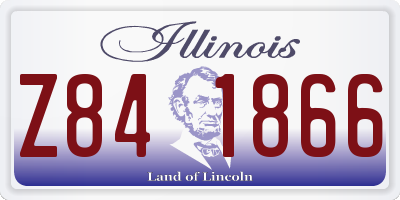 IL license plate Z841866
