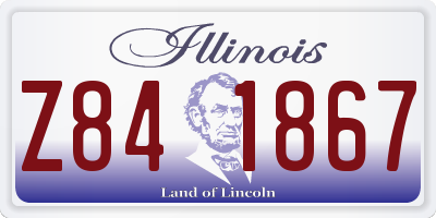 IL license plate Z841867