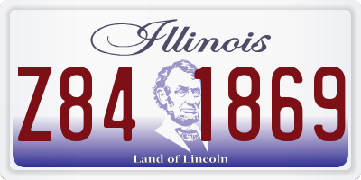 IL license plate Z841869
