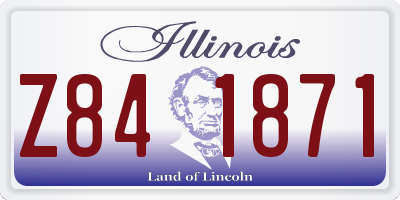 IL license plate Z841871