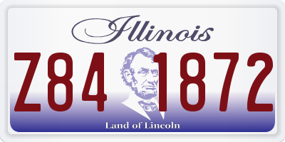 IL license plate Z841872