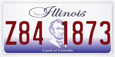 IL license plate Z841873