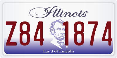 IL license plate Z841874