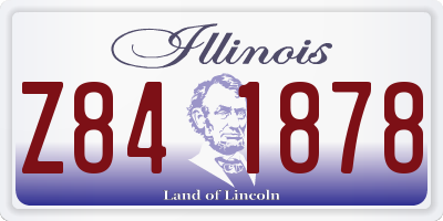 IL license plate Z841878
