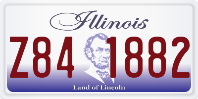 IL license plate Z841882