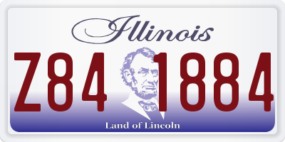 IL license plate Z841884