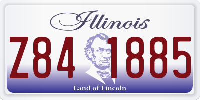 IL license plate Z841885