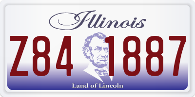 IL license plate Z841887
