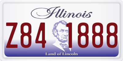 IL license plate Z841888
