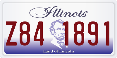 IL license plate Z841891
