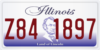 IL license plate Z841897
