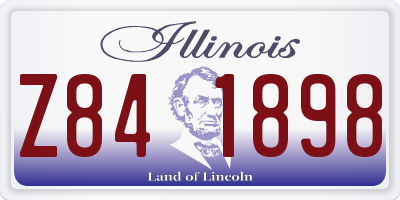 IL license plate Z841898