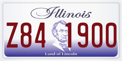 IL license plate Z841900