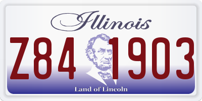 IL license plate Z841903