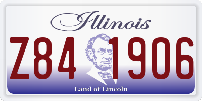 IL license plate Z841906