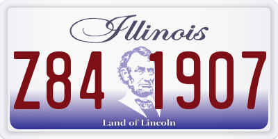 IL license plate Z841907