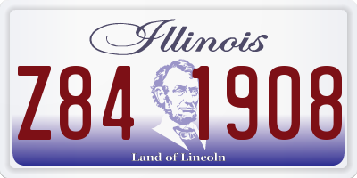 IL license plate Z841908