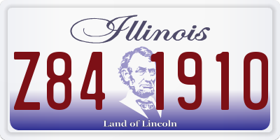 IL license plate Z841910