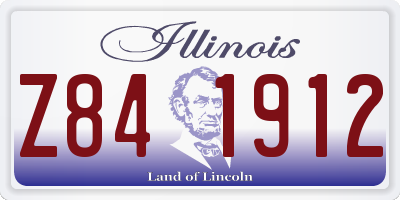 IL license plate Z841912