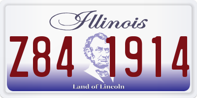 IL license plate Z841914
