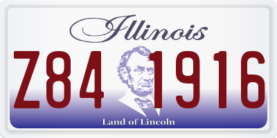 IL license plate Z841916