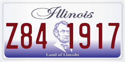 IL license plate Z841917