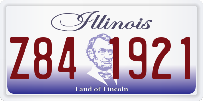 IL license plate Z841921